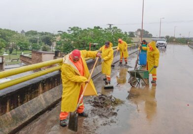 Operarios realizaron inspección y mantenimiento de desagües